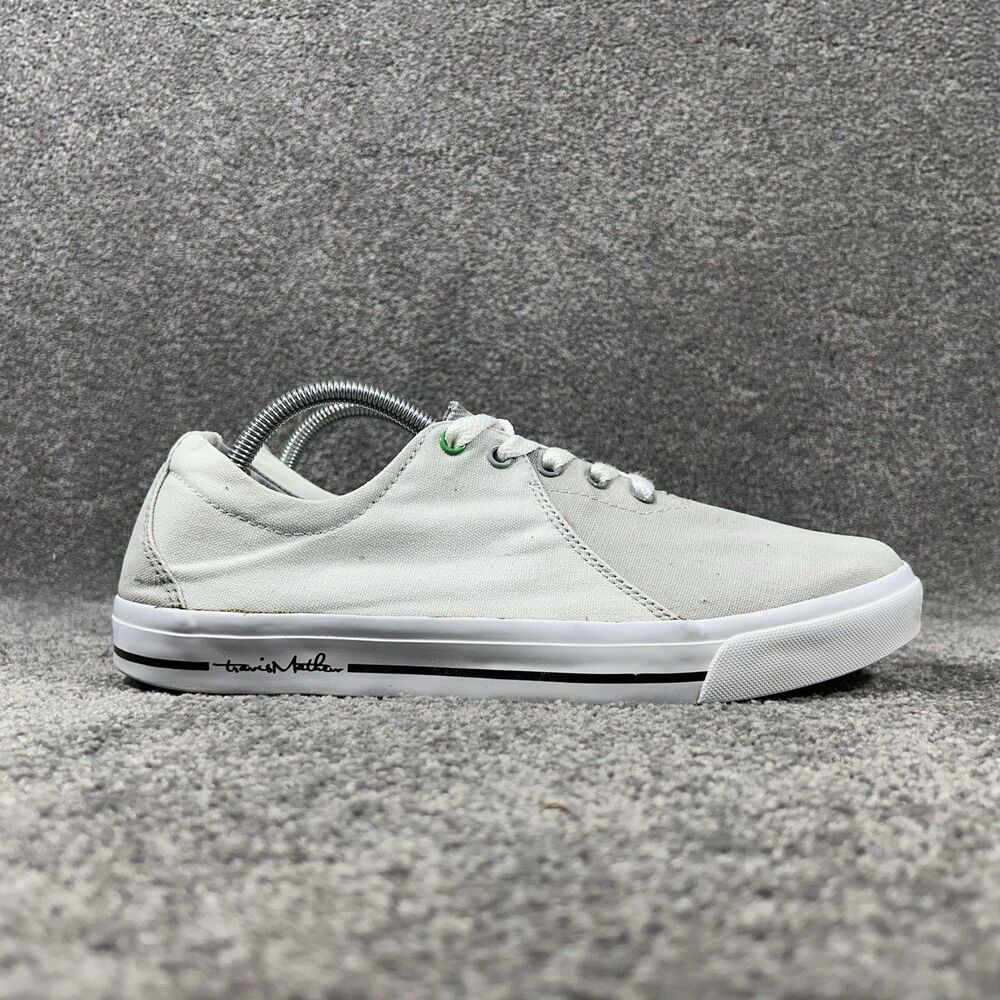 Travis Mathew Steadmen Mens Size 11 Gray Canvas Golf Shoes Used See Pictures